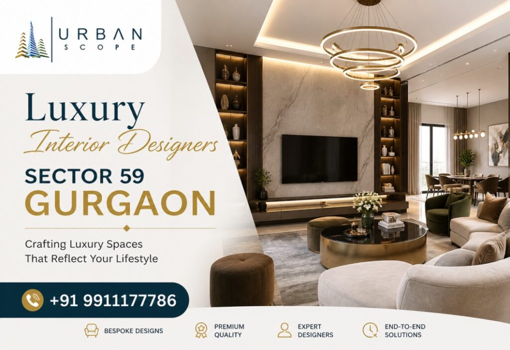 Luxury Interior Designers in Sector 59 Gurgaon